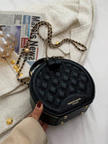 Quilted Chain Strap Crossbody Bag