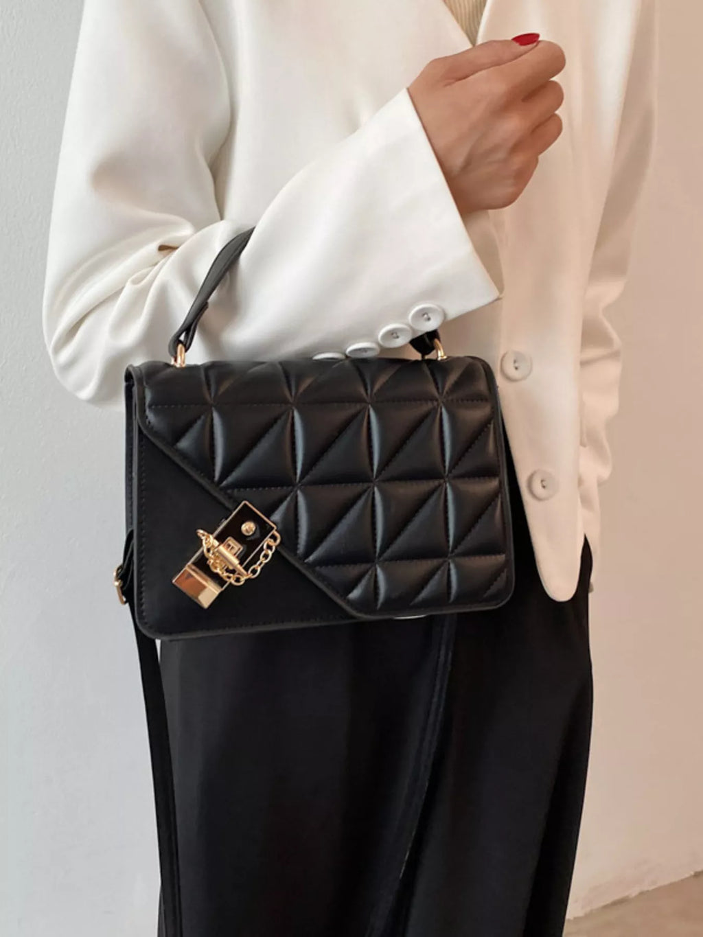 Quilted Flap Crossbody Bag