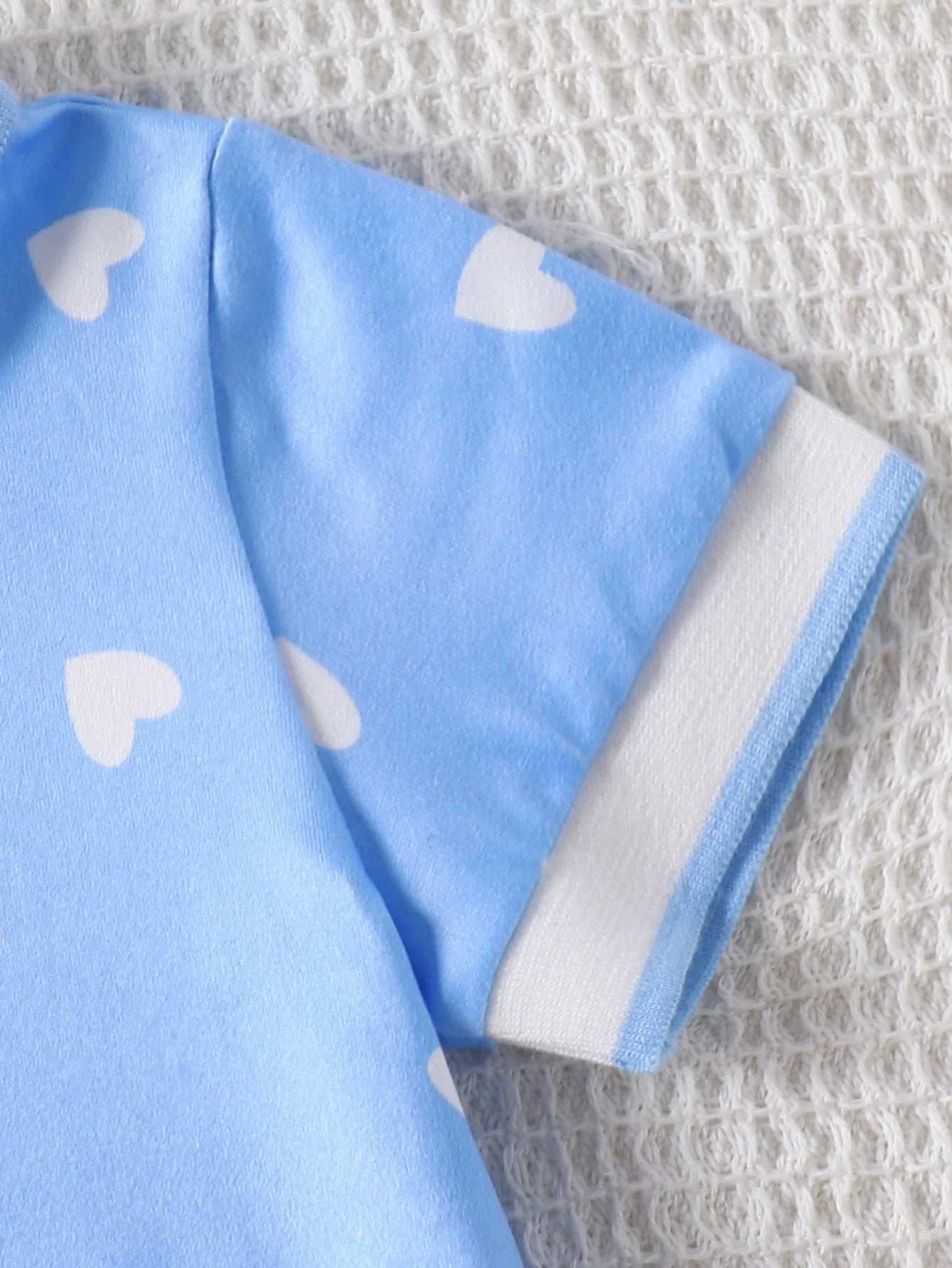 Children's Heart Print Pleated Dress