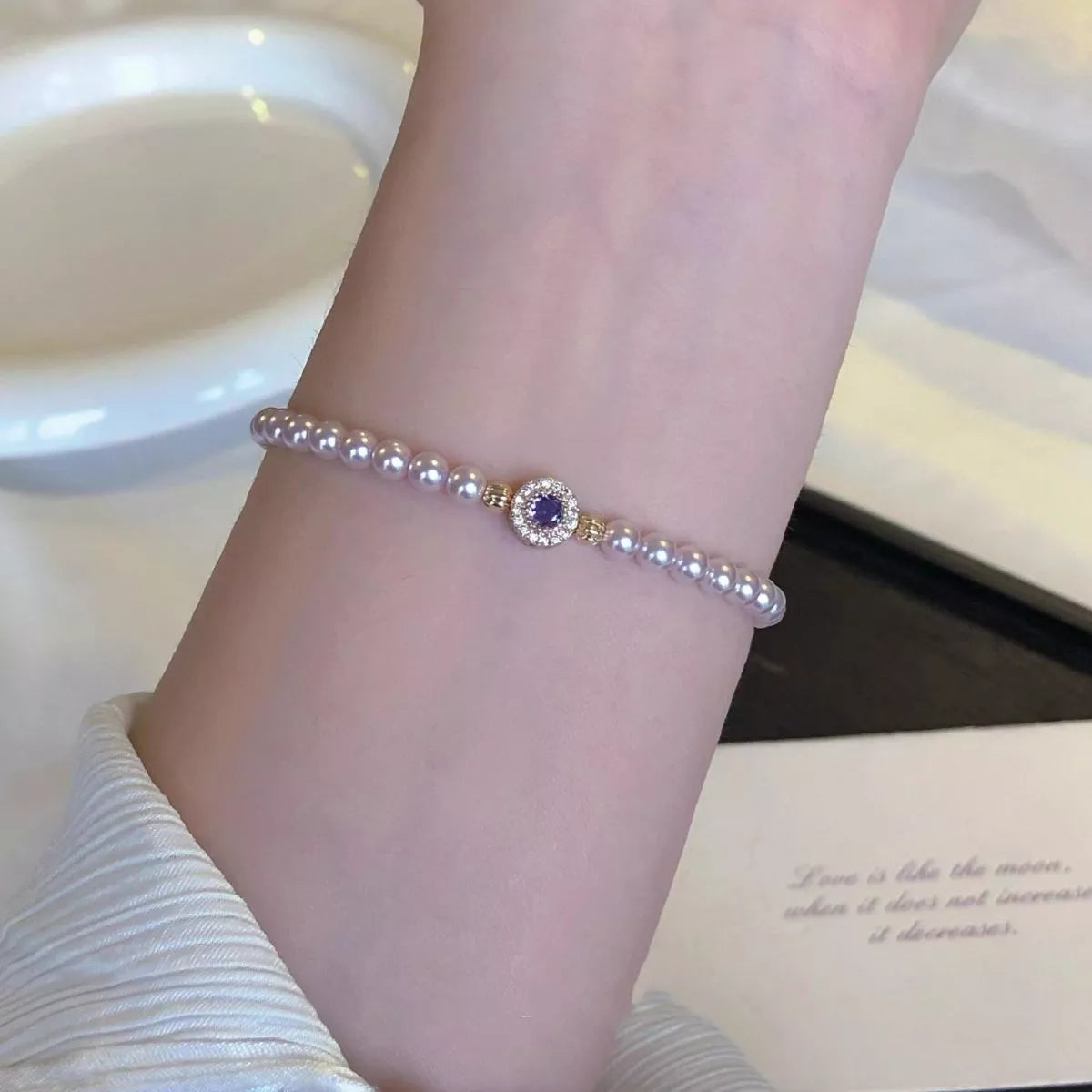Alloy Pearl Bracelet