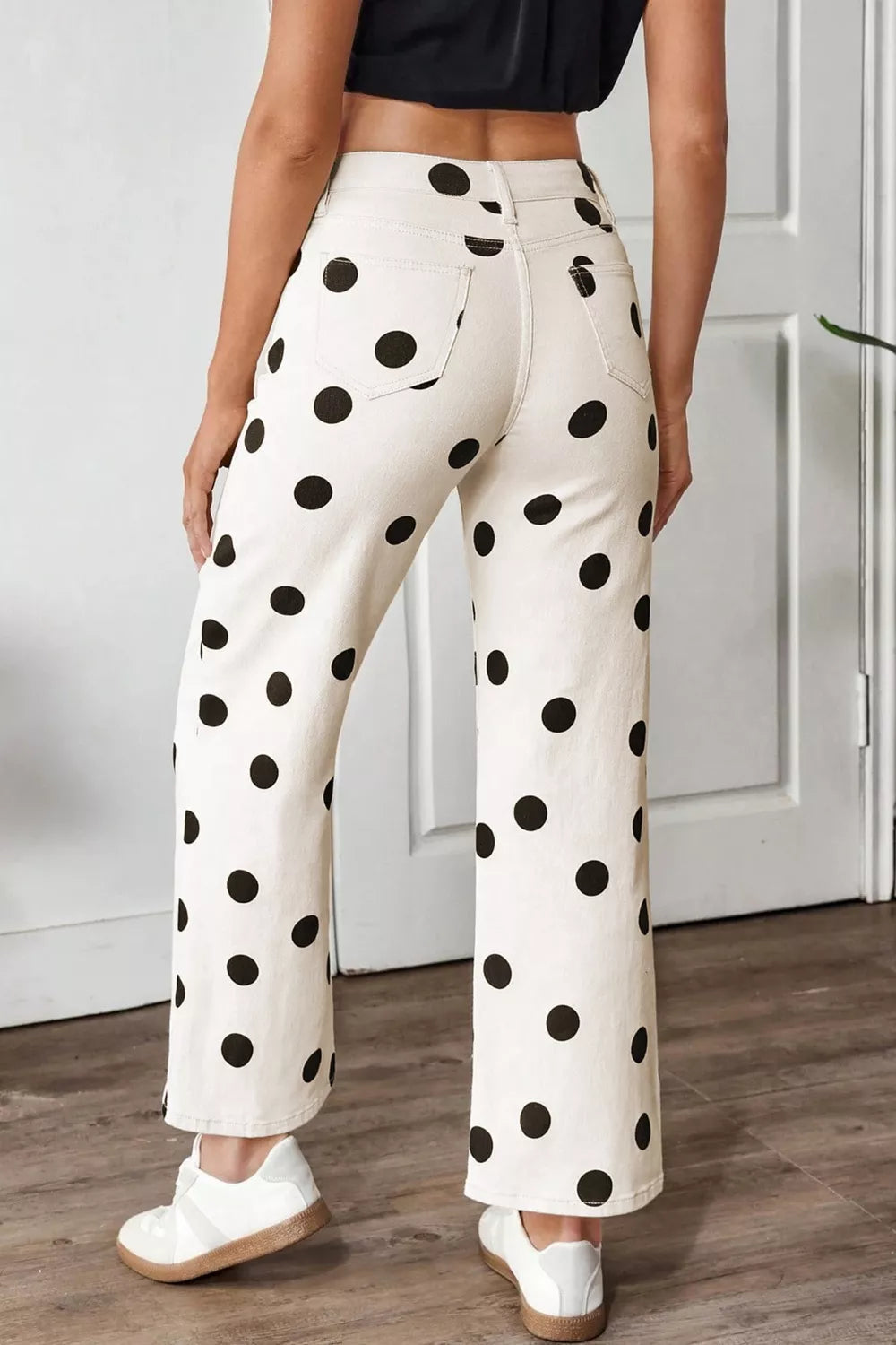 Polka Dot Loose Fit Jeans