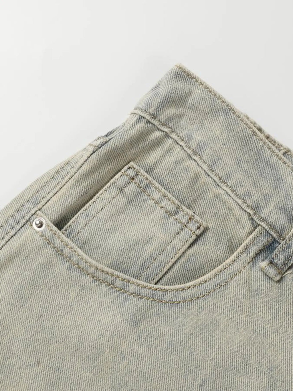 Men's High Waist Wide Leg Jeans