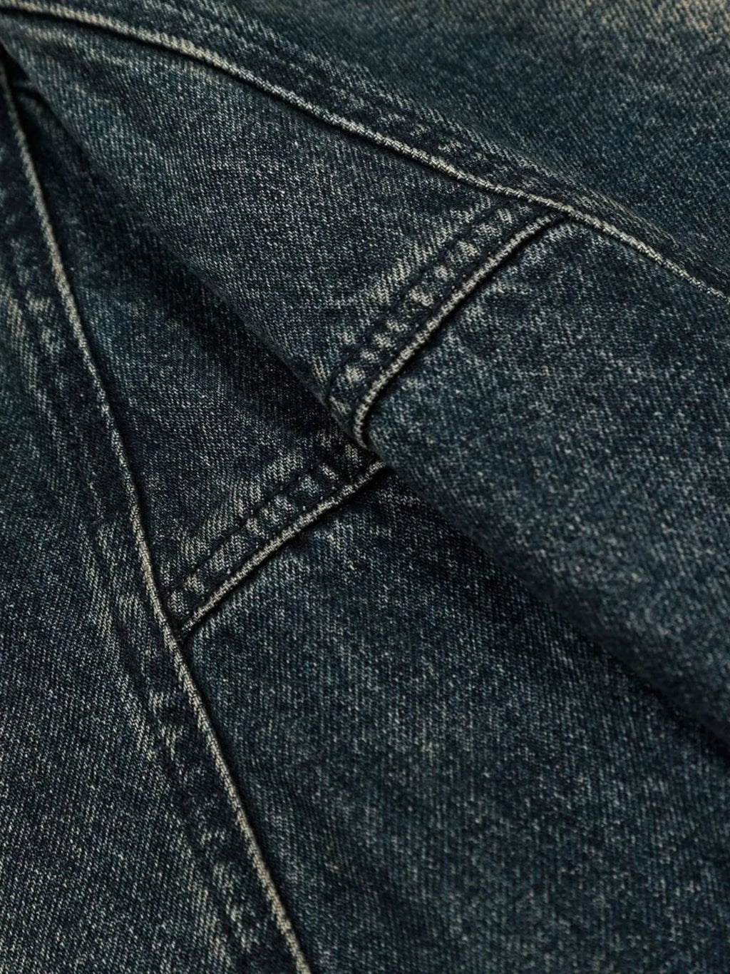 Men's Vintage Wash Wide Leg Capri Jeans