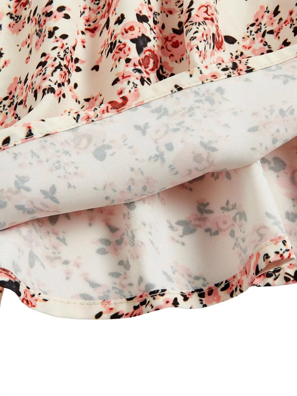 Floral Print Tie Strap Mini Dress