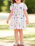 Children's Printed Peter Pan Collar Dress