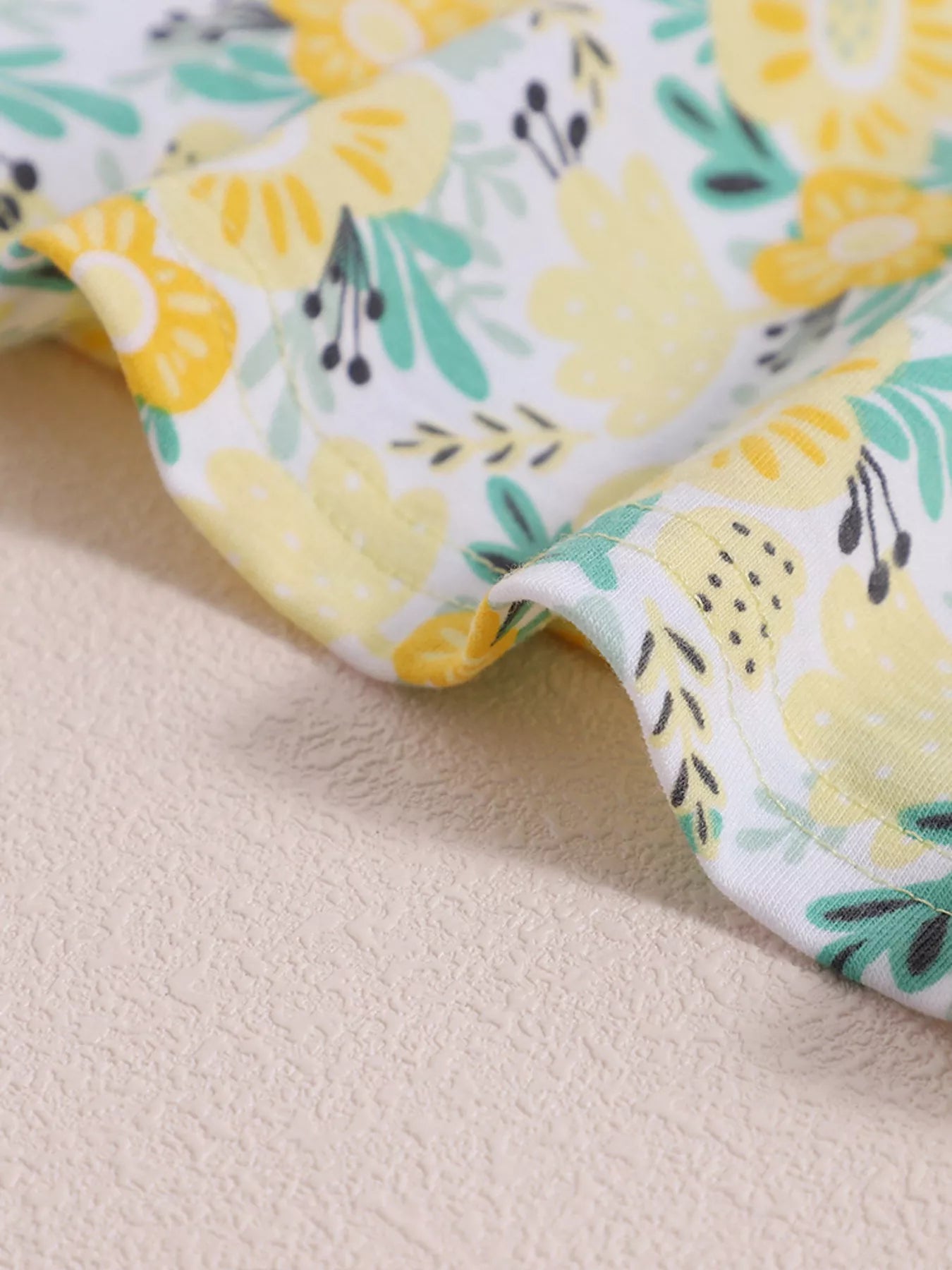 Children's Floral Print Spaghetti Strap Dress