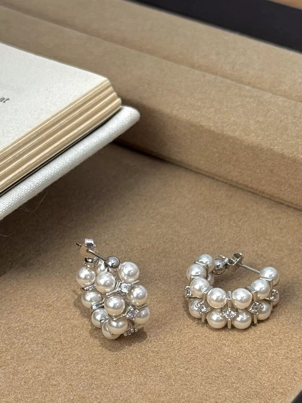 Pearl Hoop Earrings