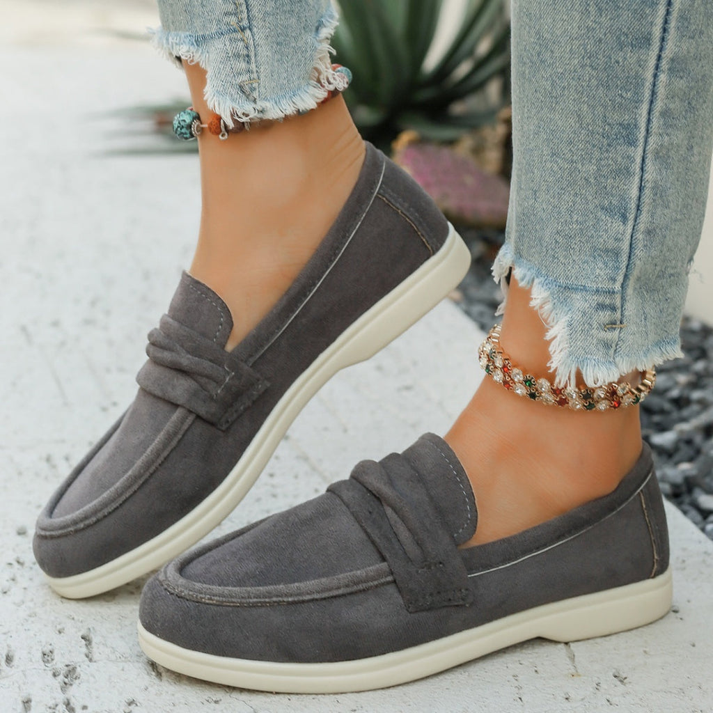 Round Toe Slip-Ons