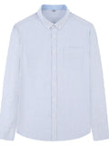 Men's Full Size Striped Button Up Long Sleeve Shirt Plus Size