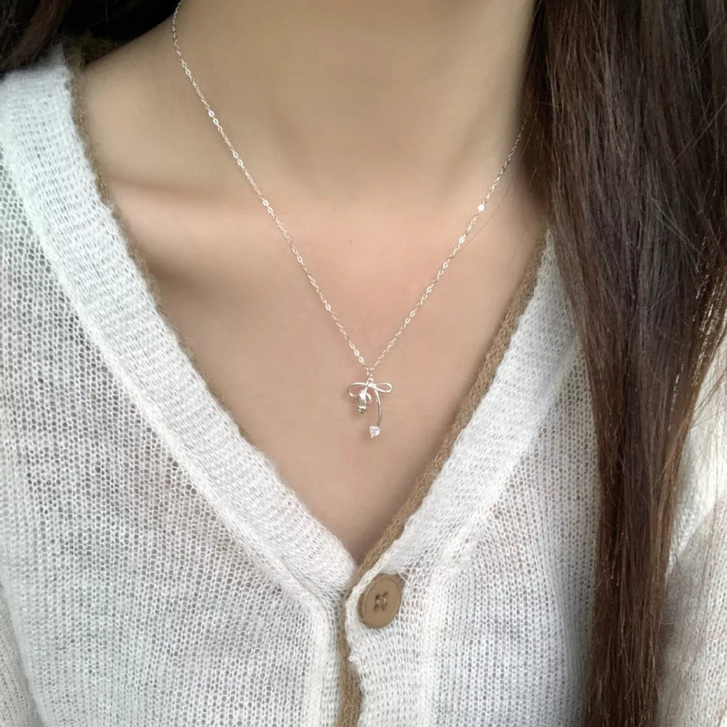 Bowknot Pendant Necklace