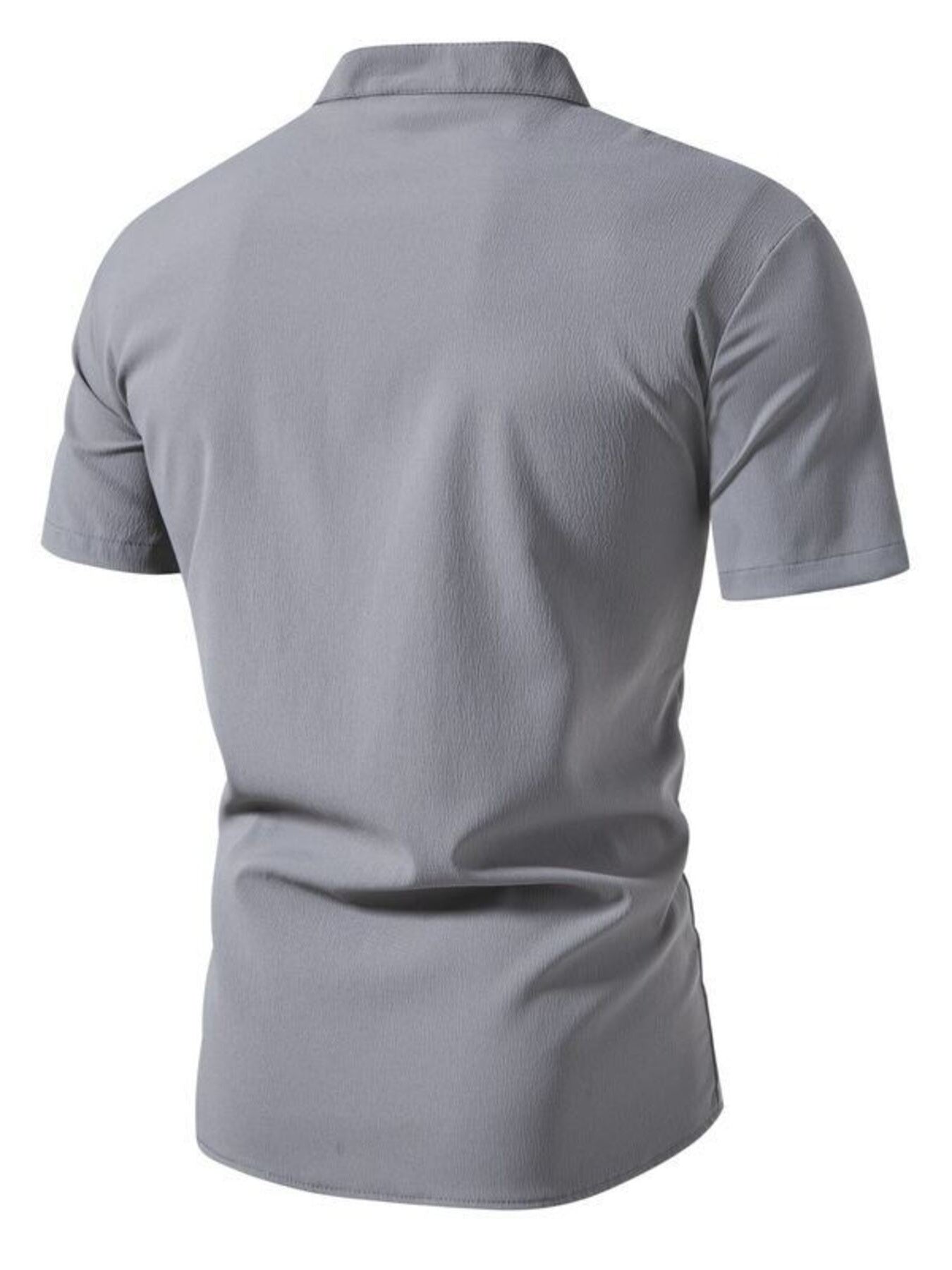 Men's Plus Size Button Up Short Sleeve Shirt