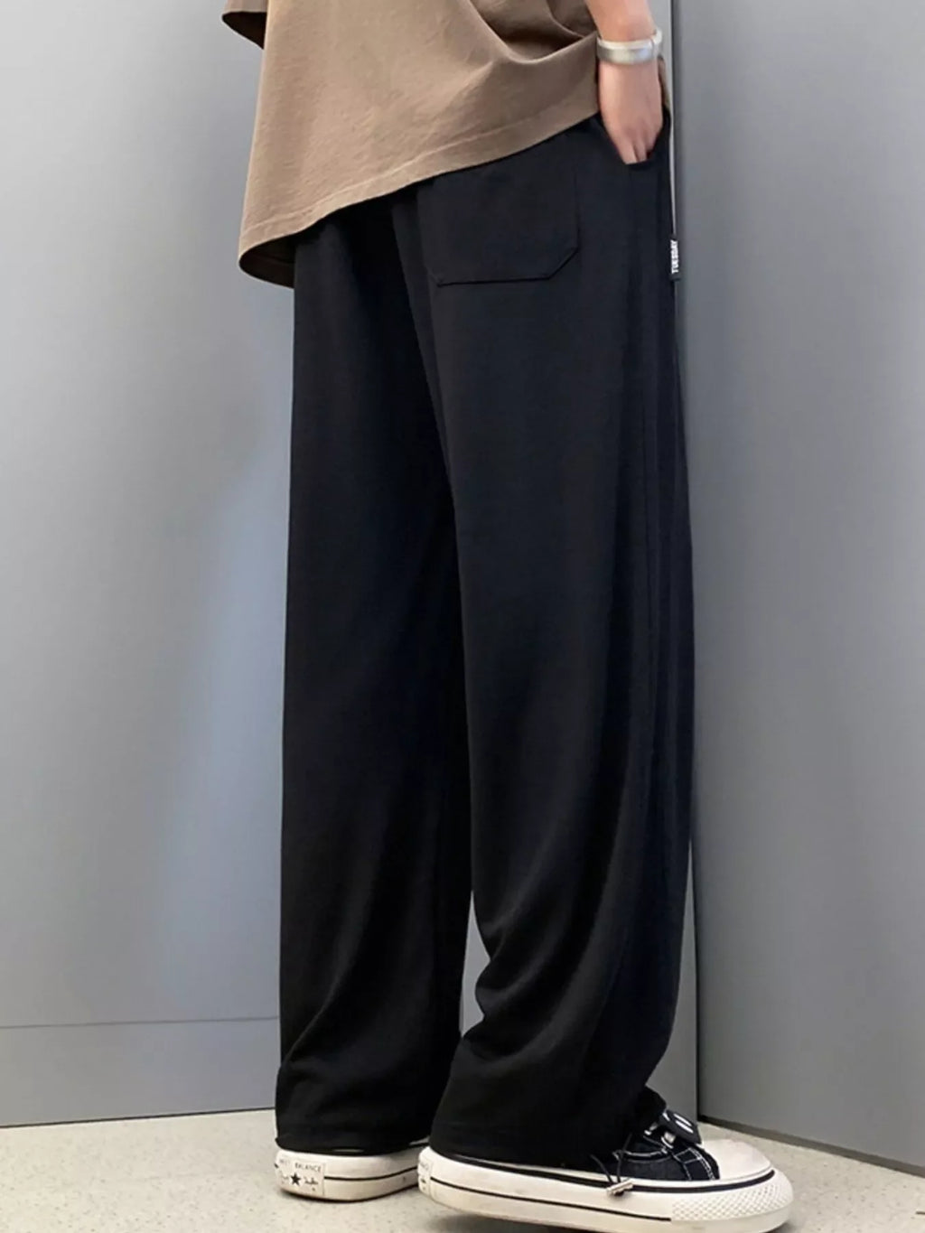 Men's Plus Size Wide Leg Pants