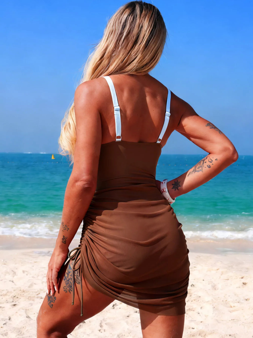 Color Block Cutout One-Piece Swimsuit