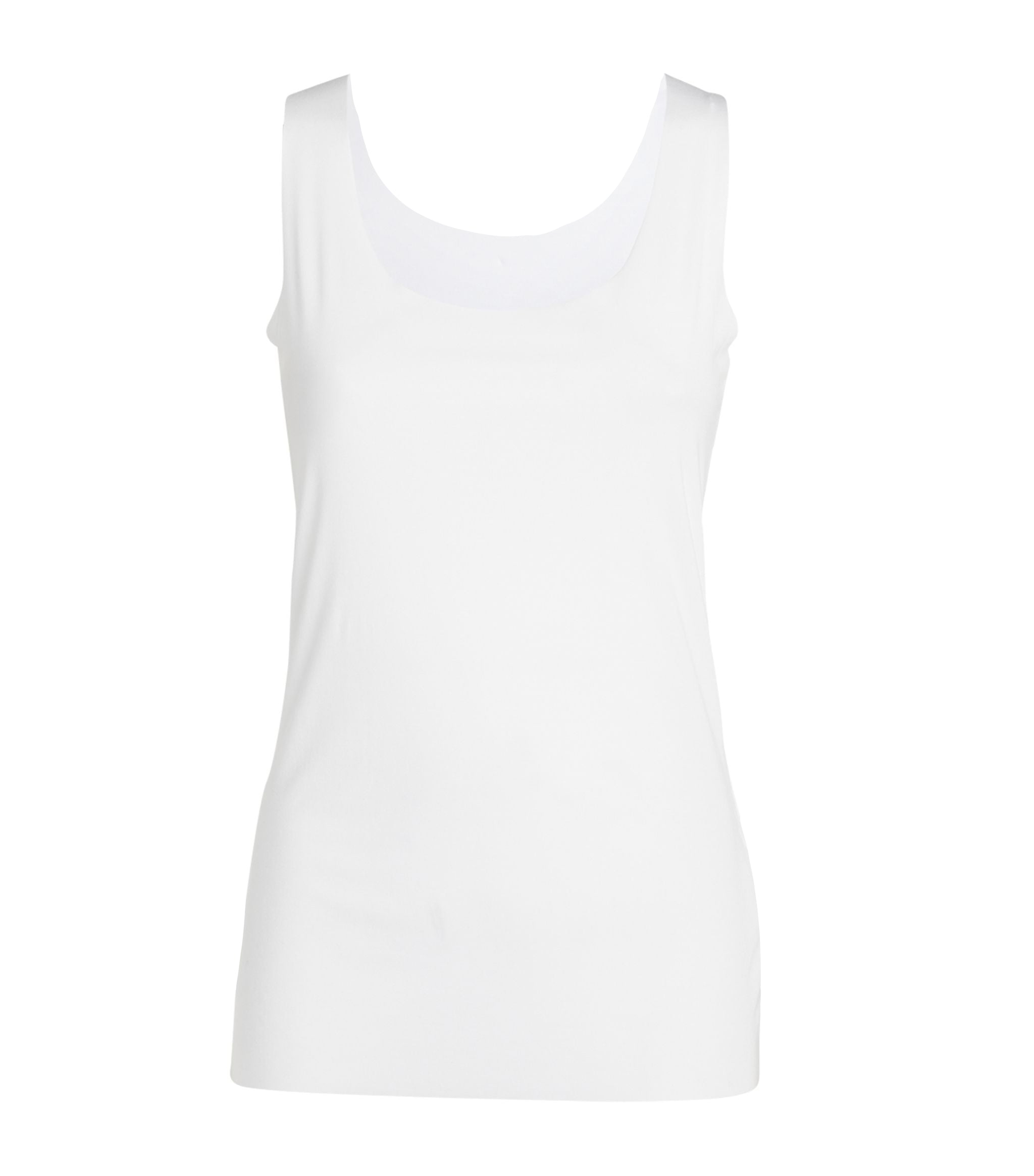 EGI Luxury Cotton Underwear Invisible Seamless Clean-Cut Scoop Neck Tank. Made in Italy (3100)