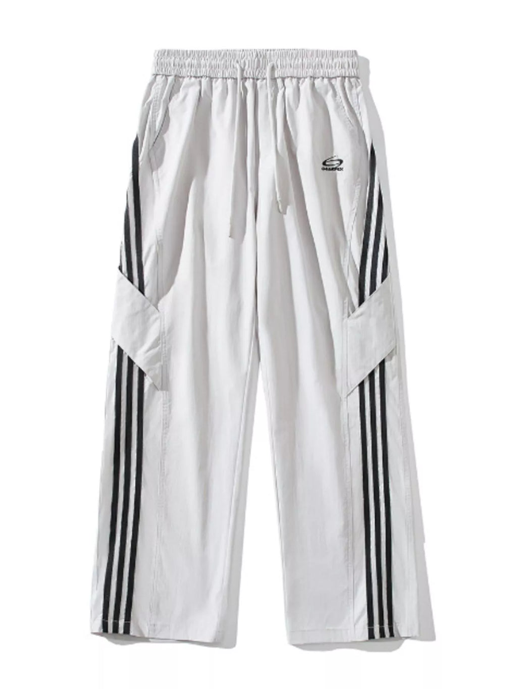 Men's Full Size Stripe Wide Leg Pants Plus Size