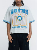 Men's War Storm Graphic Round Neck T-Shirt