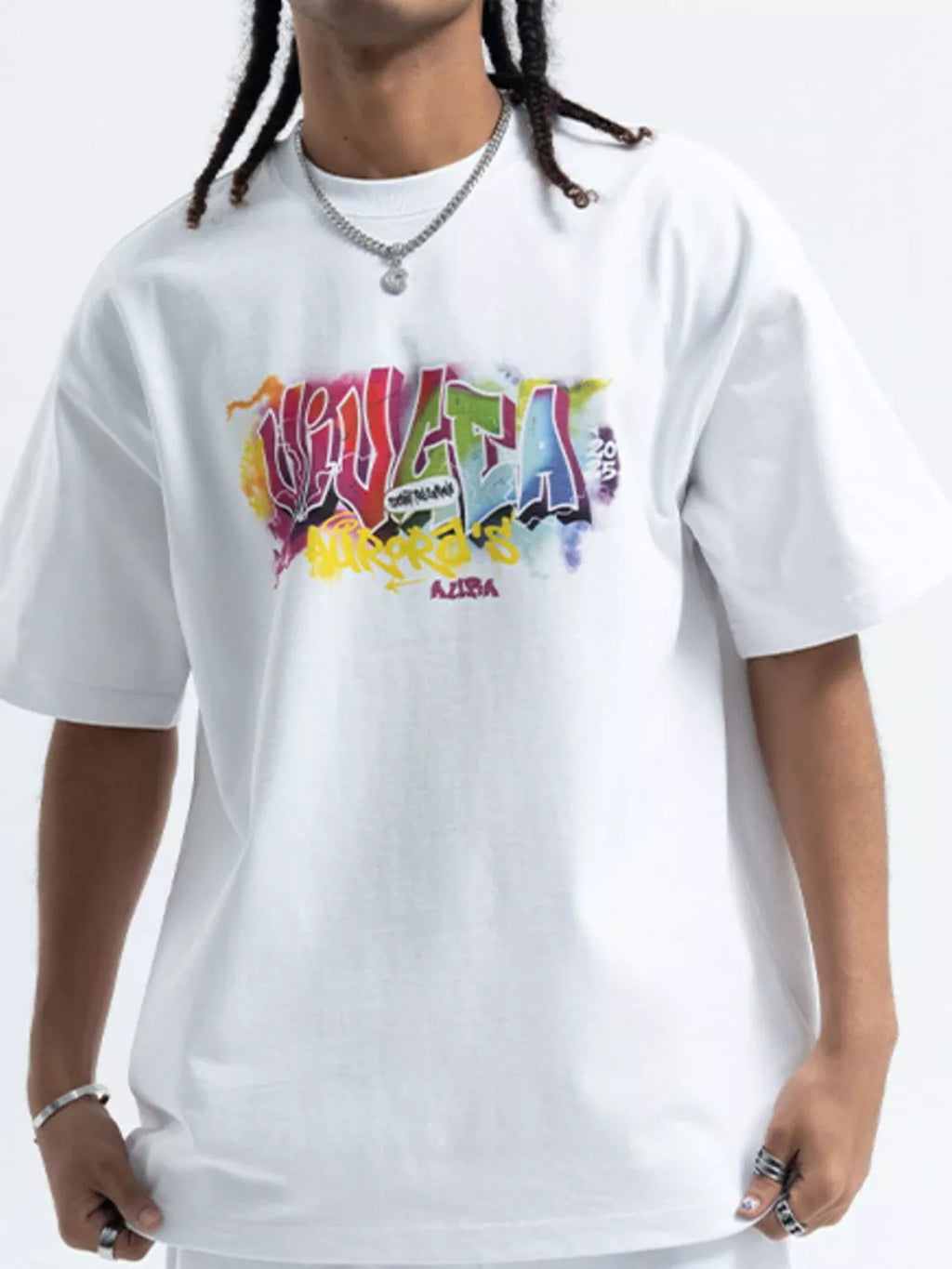 Men's Graphic Round Neck Short Sleeve T-Shirt