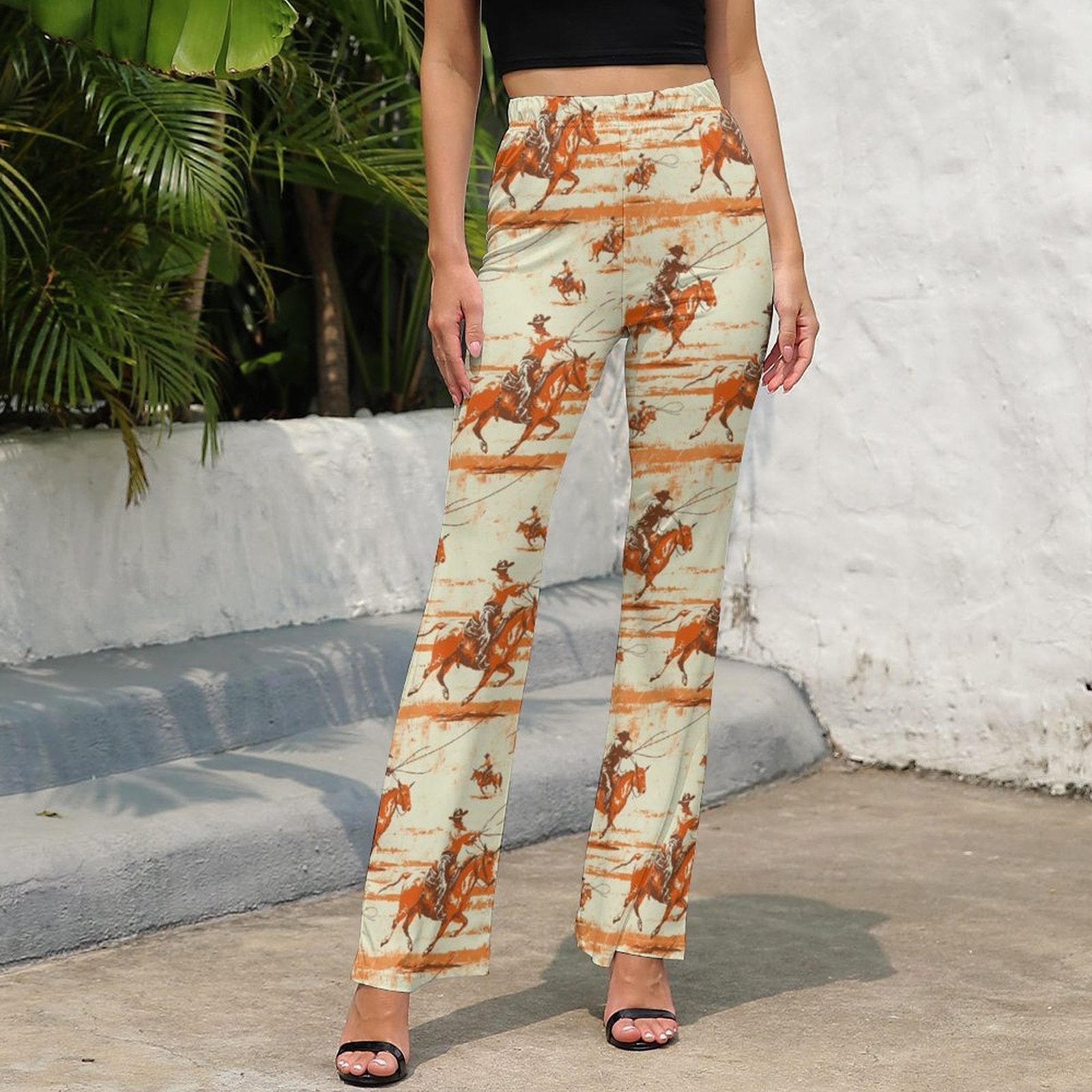 Baha Ranch Retro Western Flare Pants