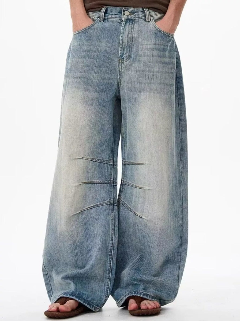 Men's Full Size Wide Leg Jeans Plus Size
