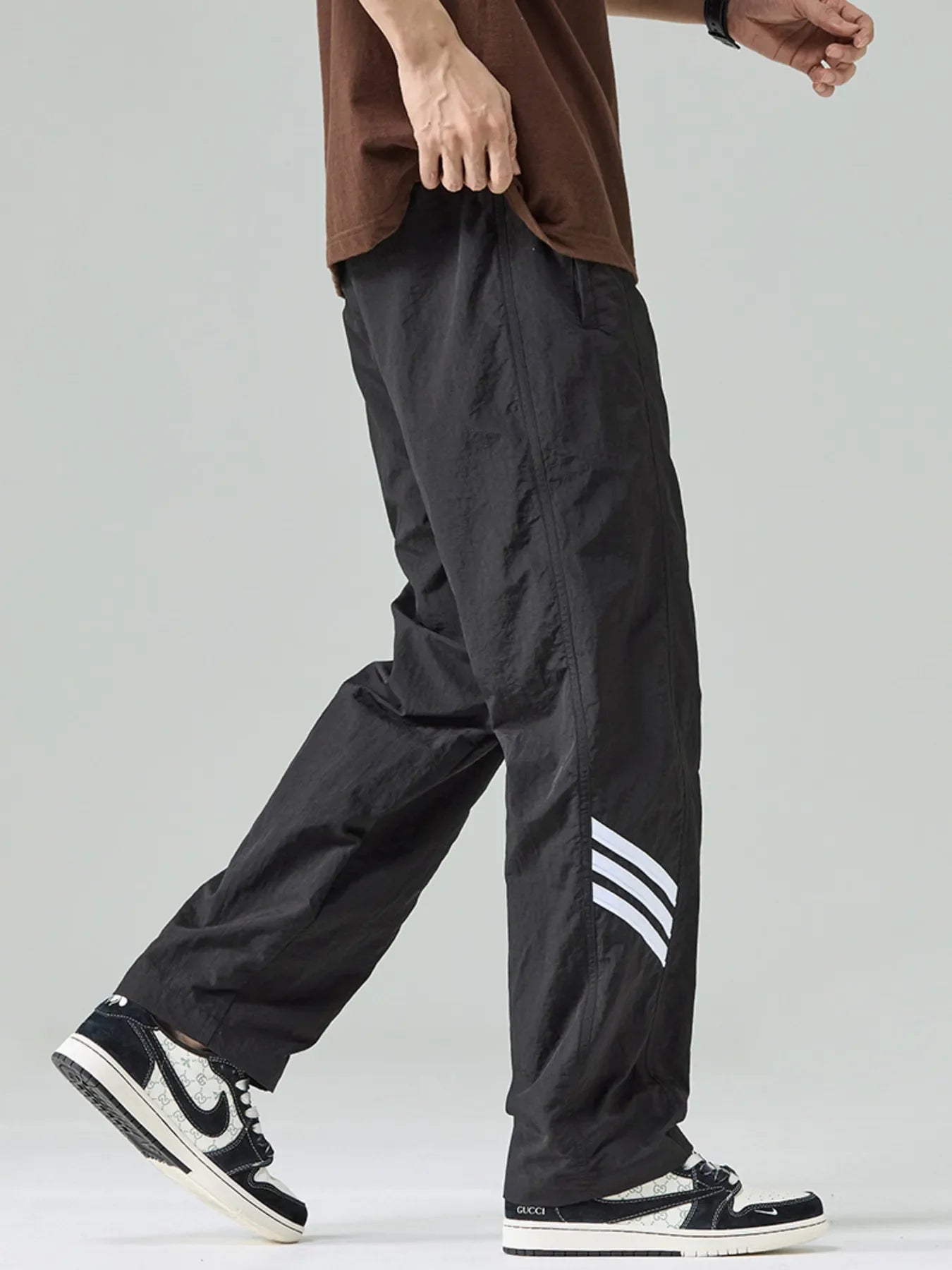 Men's Plus Size Drawstring Wide Leg Pants