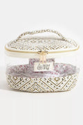 Fame Transparent Clear Top Handle Makeup Case Cosmetic Bag