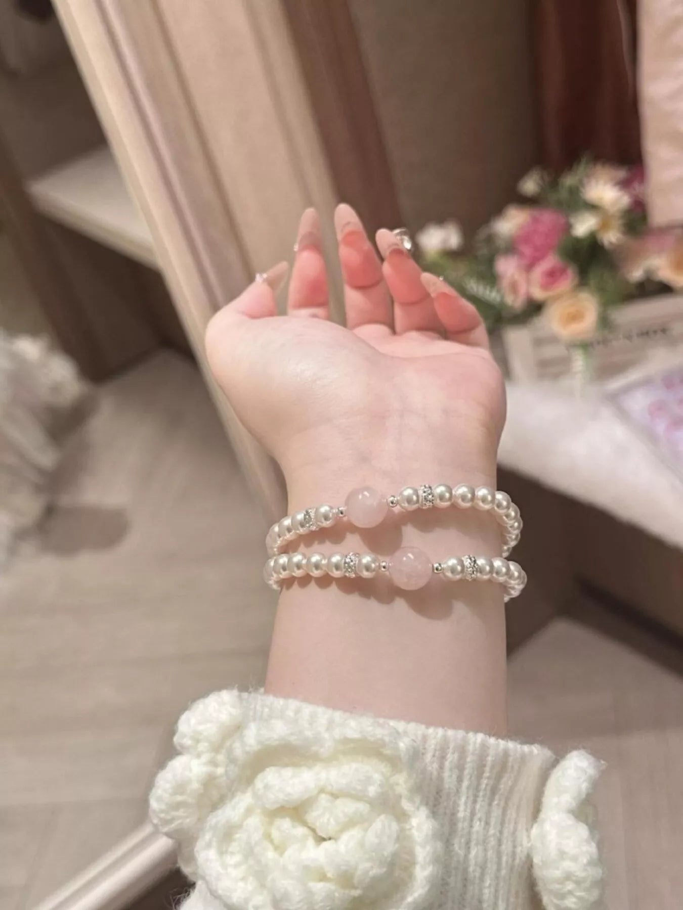 Alloy Pearl Bracelet