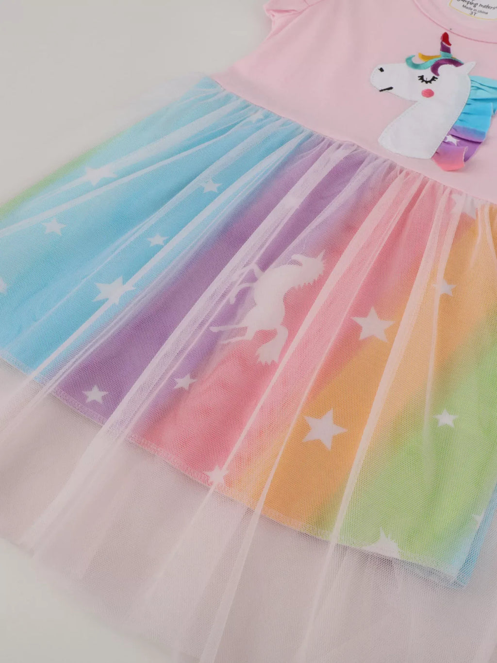Children's Unicorn Rainbow Tutu Dress