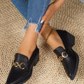 Point Toe Block Heels Loafers