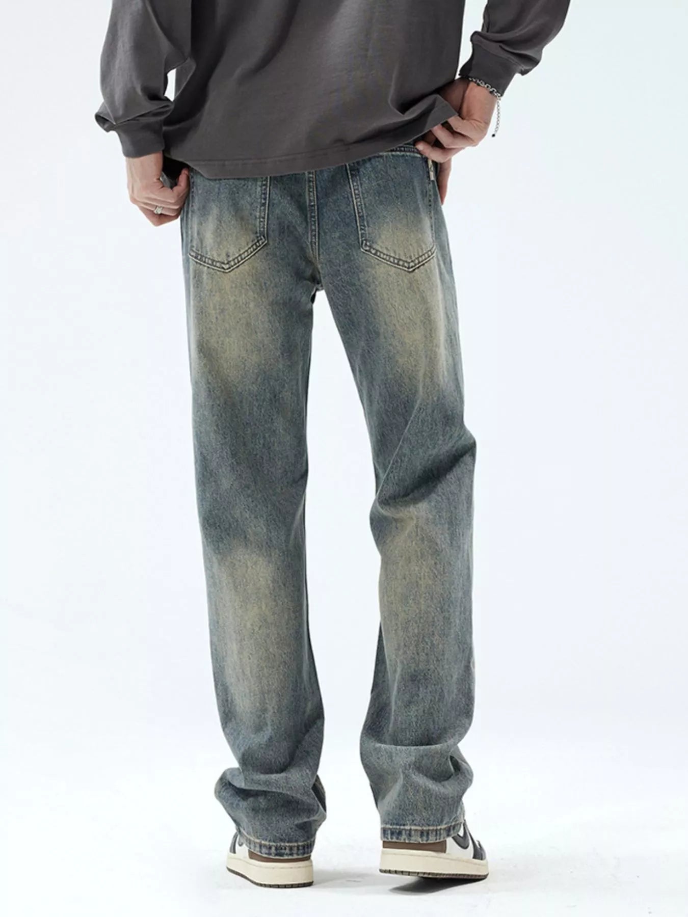 Men's Vintage Wash Loose Fit Jeans