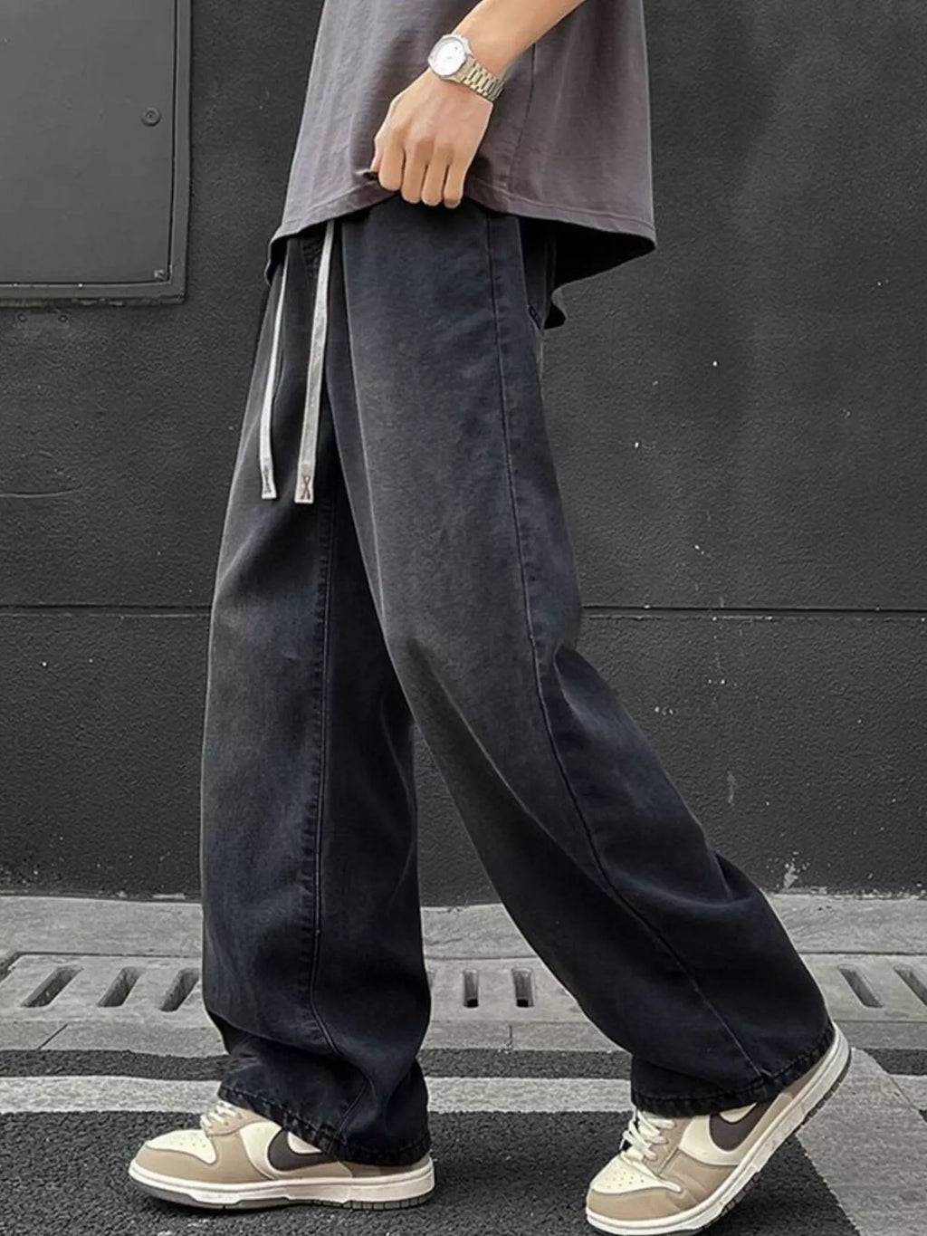 Men's Full Size Wide Leg Jeans Plus Size