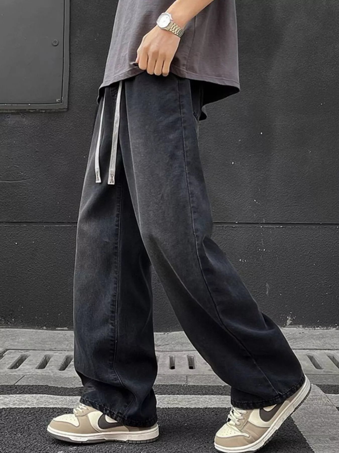 Men's Full Size Wide Leg Jeans Plus Size