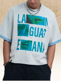 Men's Graphic Round Neck Short Sleeve Top
