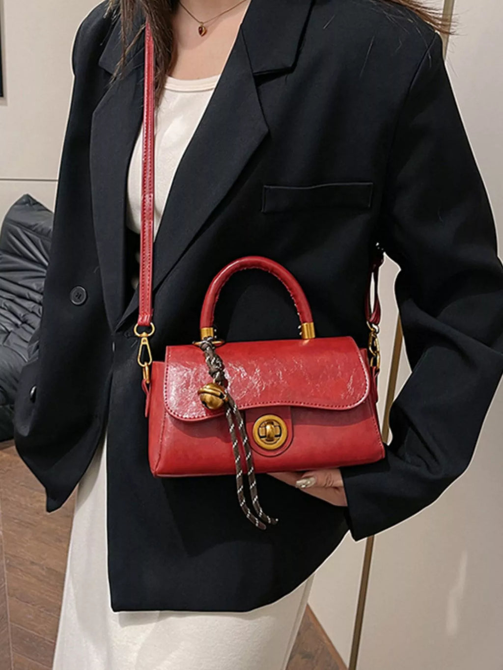 Top Handle Crossbody Bag