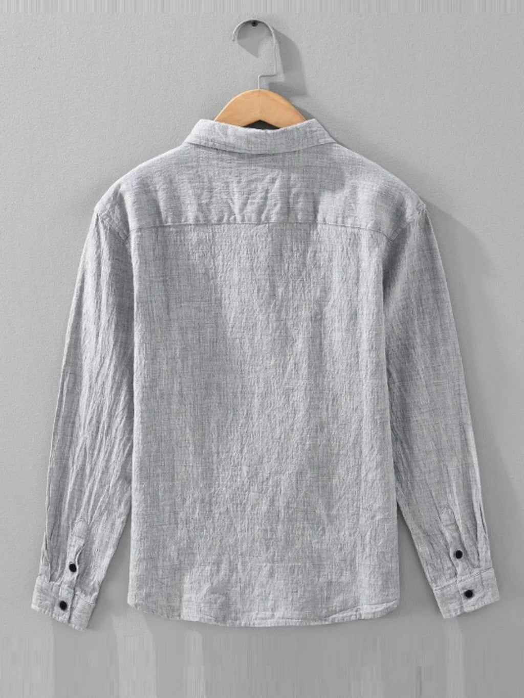 Men's Plus Size Button Up Long Sleeve Shirt