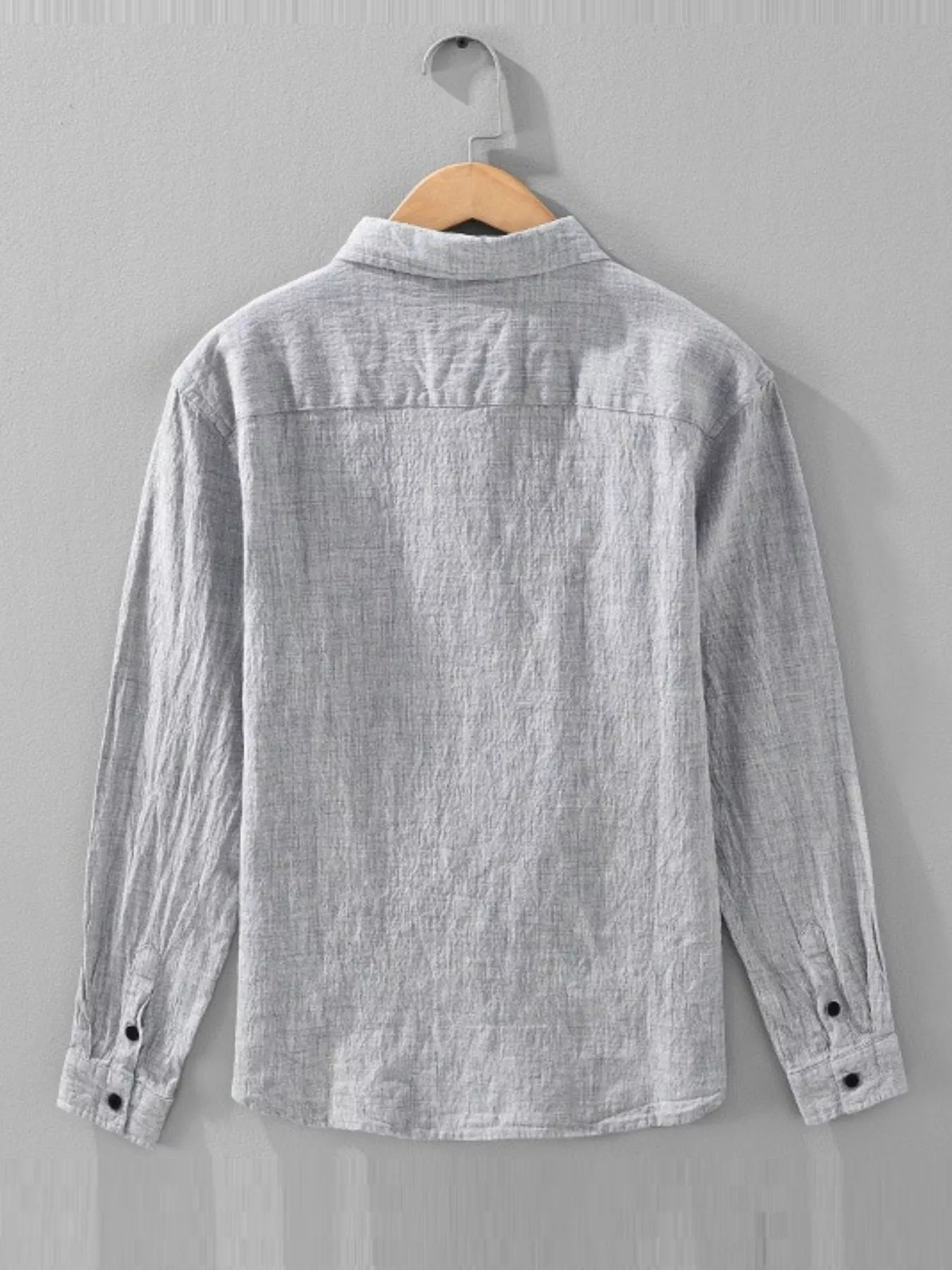 Men's Plus Size Button Up Long Sleeve Shirt