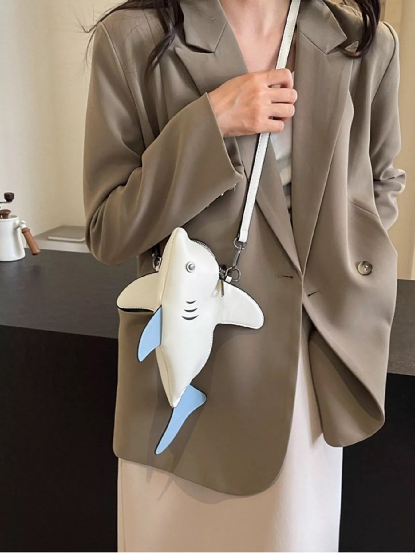 Shark Design Crossbody Bag