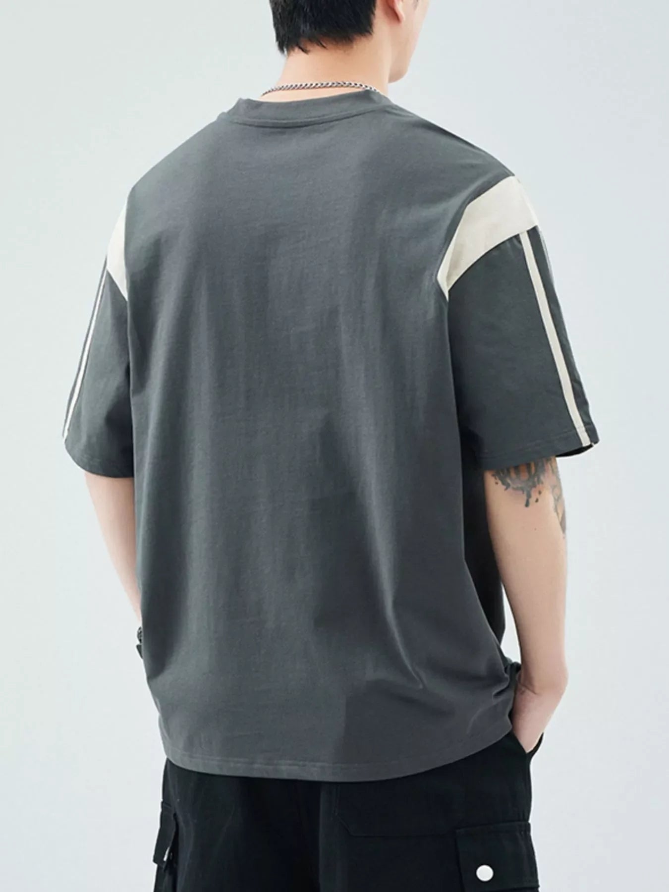 Men's Plus Size Round Neck Short Sleeve T-Shirt
