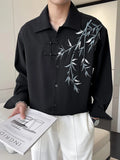 Men's Plus Size Bamboo Button Up Long Sleeve Shirt