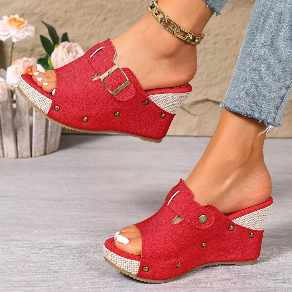 Open Toe Wedge Sandals