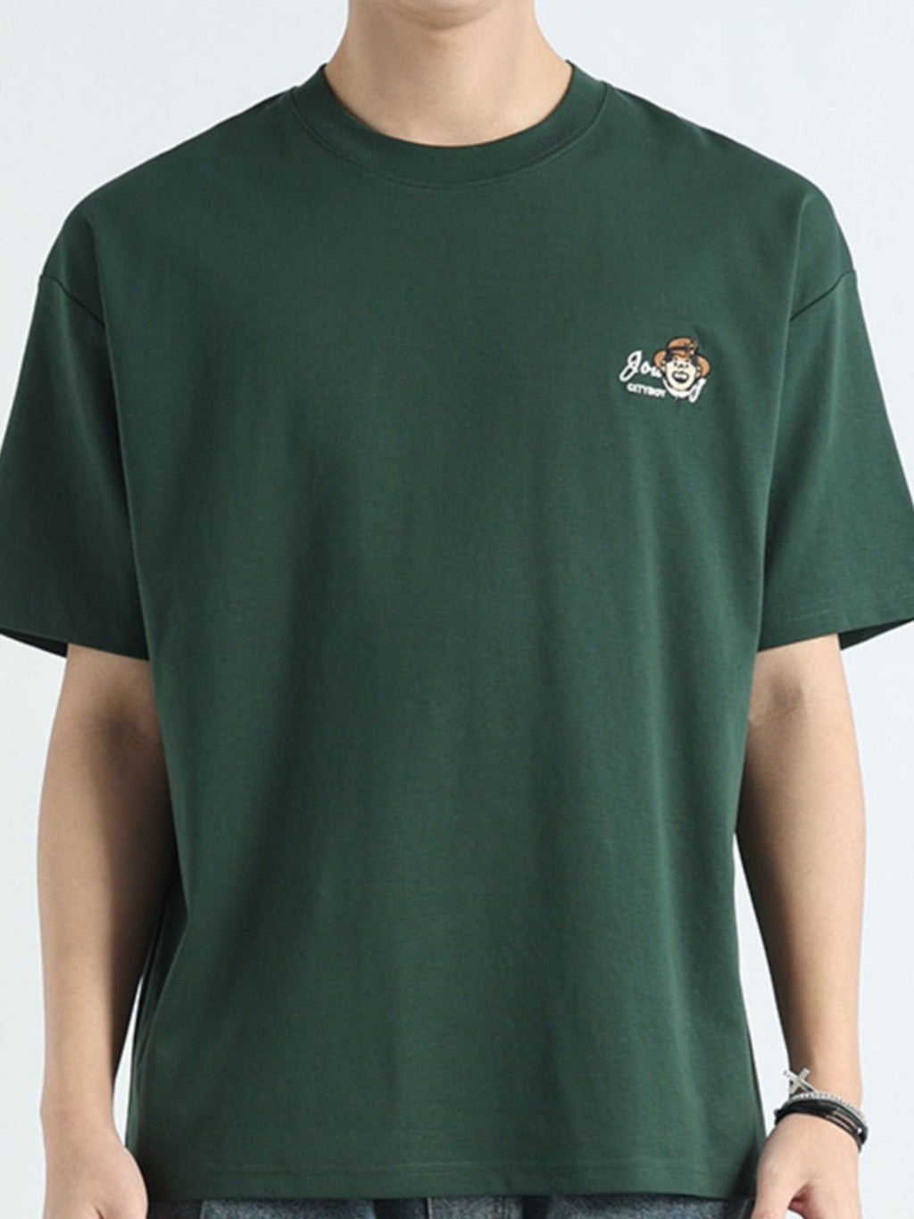 Men's Plus Size Round Neck Short Sleeve T-Shirt