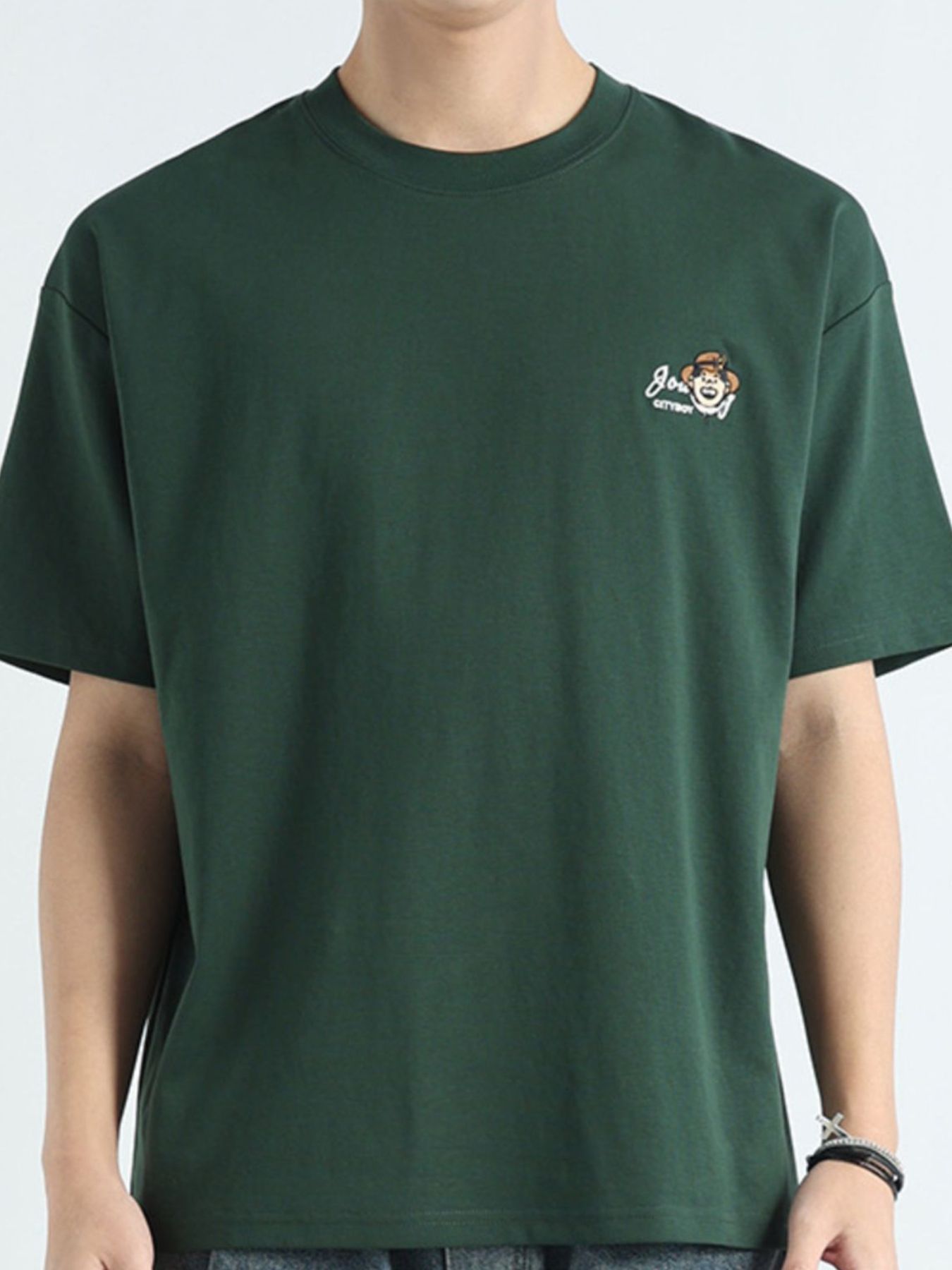 Men's Plus Size Round Neck Short Sleeve T-Shirt