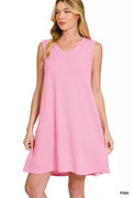 Zenana Raised Rib Sleeveless Mini Dress