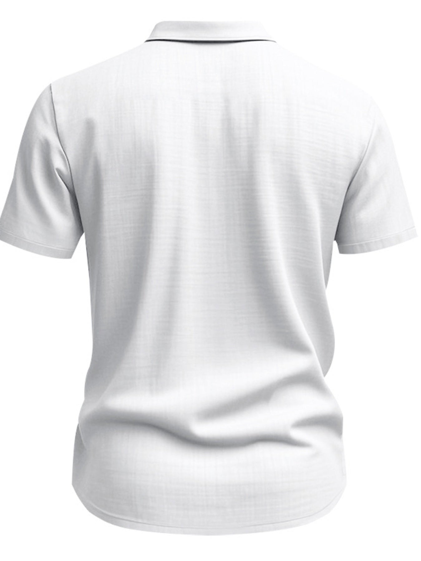Men's Full Size Short Sleeve Shirt with Pockets Plus Size