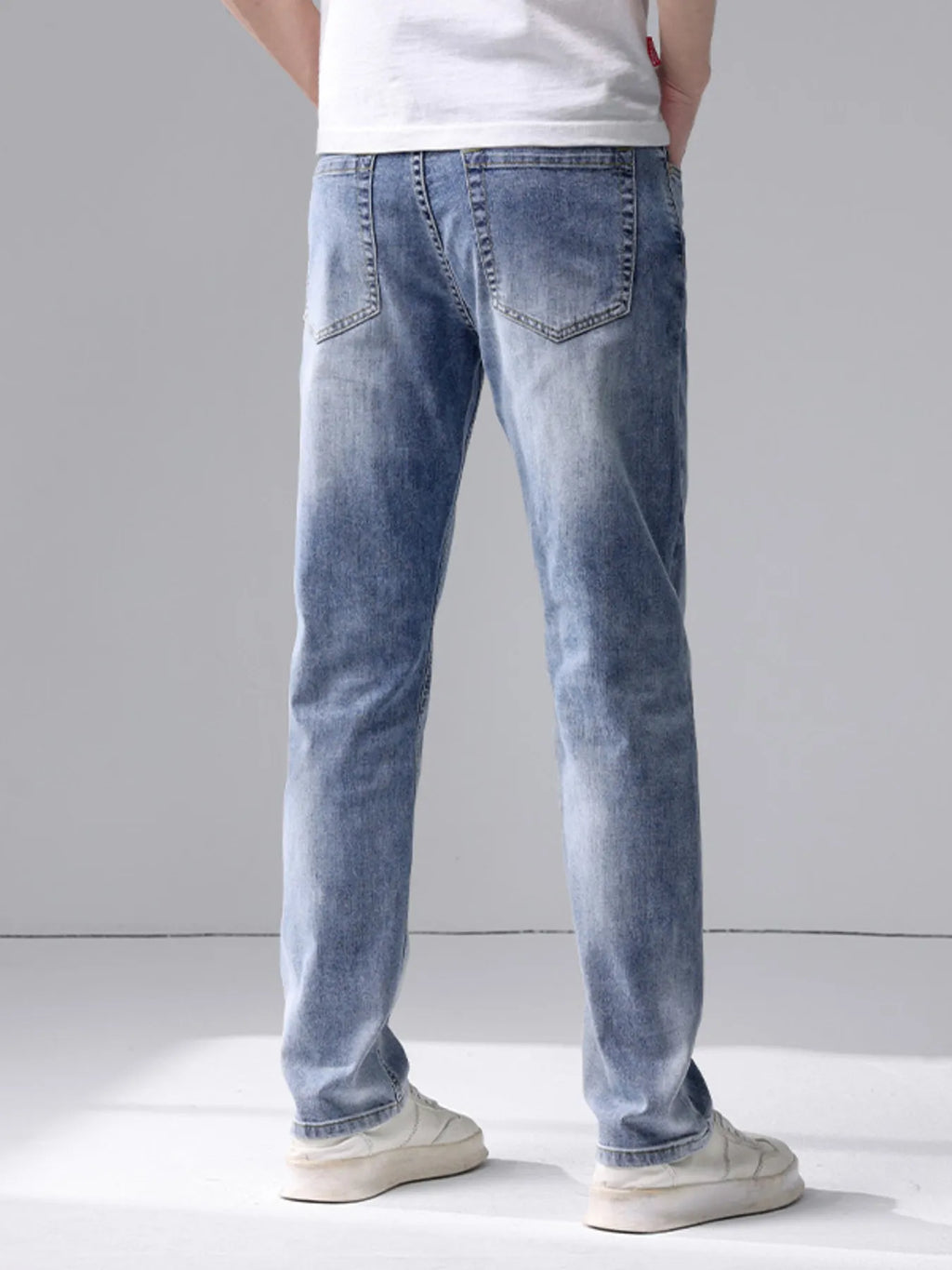 Men's Washed Slim Fit Jeans
