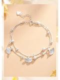 Double Layer Ginkgo Leaf Bracelet
