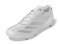 adidas Mens Adizero Electric American Football Sneaker White/Silver Metallic/White 8