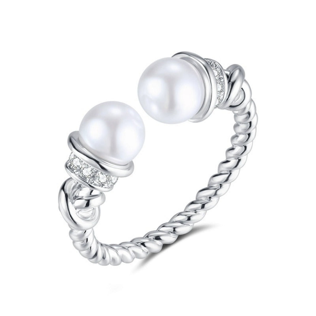 Pearl Open Cuff Ring