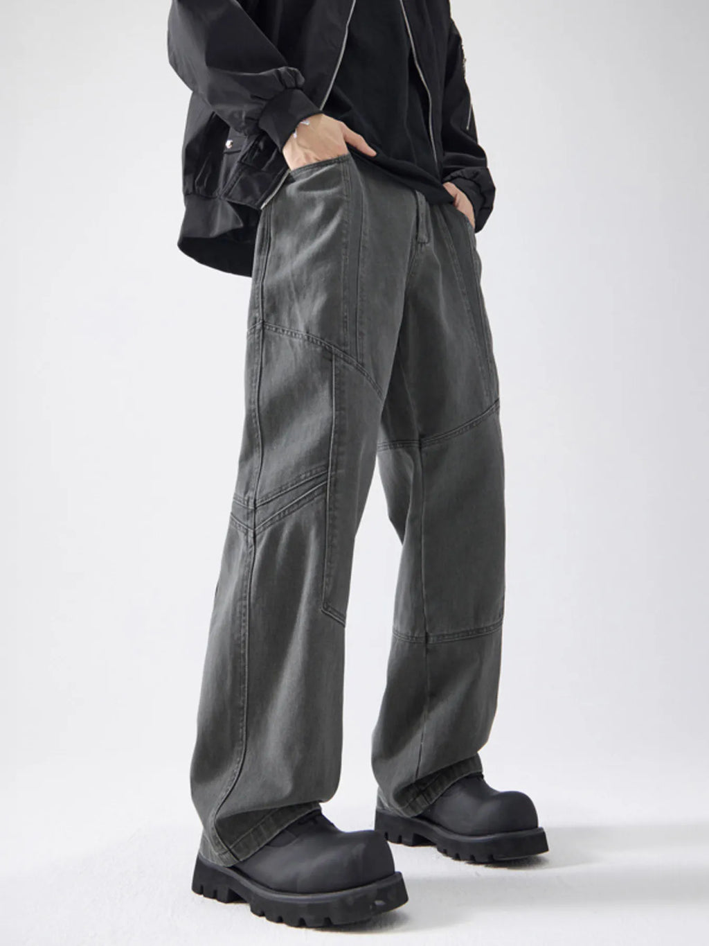 Men's Full Size Wide Leg Pants Plus Size