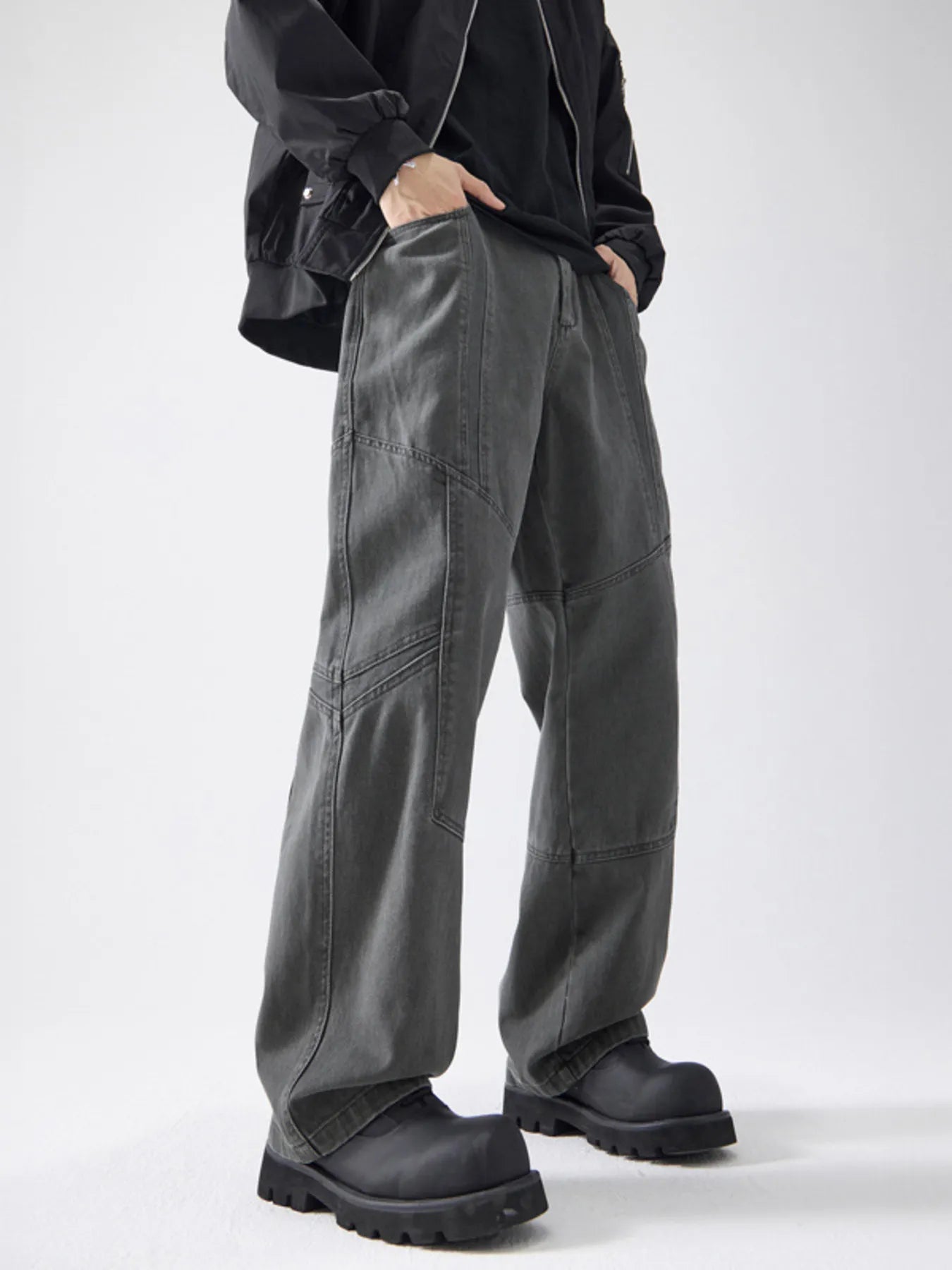 Men's Full Size Wide Leg Pants Plus Size