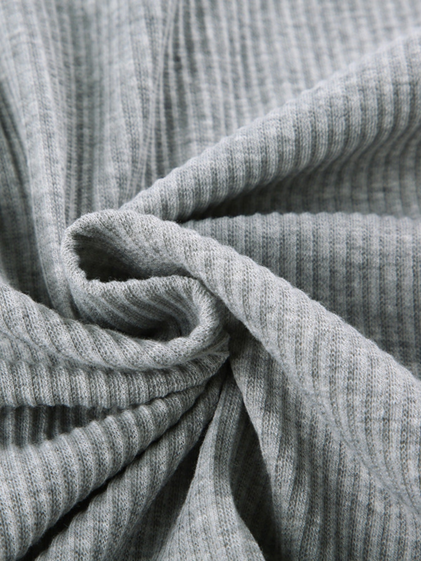 Ribbed Knit Top and Shots Set with Hoodie